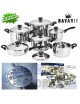 SET DI PENTOLE 12 PEZZI BAVARIA IN ACCIAIO INOX BATTERIA PADELLE PENTOLE CON COPERCHI