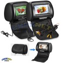 POGGIATESTA MONITOR 7 POLLICI LETTORE DVD AUTO CAMPER SCHERMO FM USB SD TFT LCD