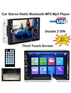 7" AUTORADIO STEREO HD MP5 LETTORE RADIO 2DIN FM USB AUX BLUETOOTH MP3 WMA TOUCH