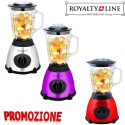 FRULLATORE 3 IN 1 800W 1,5 LITRI MIXER TRITATUTTO DIVERSI COLORI ROYALTY LINE FRULLATI FRUTTA