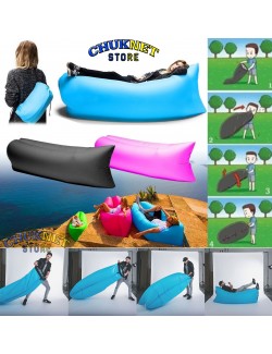 BANANA SLEEPING SACCO SOFA' MATERASSINO GONFIABILE COLORATO SPIAGGIA CAMPEGGIO MARE PISCINA GIARDINO