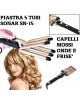 PIASTRA SONAR PER CAPELLI ONDULATI 5 TUBI EFFETTO ONDE ARRICCIACAPELLI 210° SN15