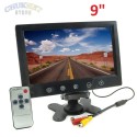 MONITOR TELECAMERA 9 LCD 2 INGRESSI VIDEO RETROMARCIA AUTO VIDEOSORVEGLIANZA STAFFA SUPPORTO TOUCH POGGIATESTA