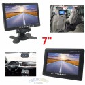 MONITOR TELECAMERA 7 LCD 2 INGRESSI VIDEO RETROMARCIA AUTO VIDEOSORVEGLIANZA STAFFA SUPPORTO TOUCH POGGIATESTA
