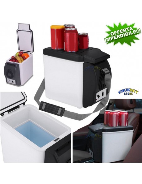 MINI FRIGO PORTATILE ELETTRICO 12V PER AUTO CAMPEGGIO VIAGGIO BARCA 6L