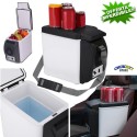 MINI FRIGO PORTATILE ELETTRICO 12V PER AUTO CAMPEGGIO VIAGGIO BARCA 6 LITRI CALDO E FREDDO