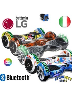 HOVERBOARD 6.5" LUCI LED BLUETOOTH SPEAKER OVERBOARD SMART BALANCE LG MONOPATTINO SCOOTER ELETTRICO
