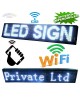 INSEGNA LUMINOSA A LED WIFI SCRITTA PERSONALIZZATA SCORREVOLE TABELLA NEGOZIO VETRINA PUBBLICITARIA