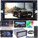 AUTORADIO STEREO DOPPIO 2DIN 6,2" DVD NAVIGATORE GPS BLUETOOTH USB SD CD MP3 MONITOR