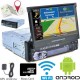 ANDROID AUTORADIO 1DIN 7" GPS NAVIGATORE WIFI BLUETOOTH DVD CD SD MOTORIZZATO STEREO