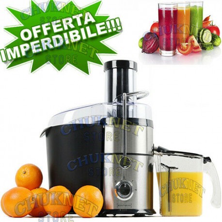 ESTRATTORE DI SUCCO CENTRIFUGA PROFESSIONALE FRUTTA VERDURA ESTRATTORI