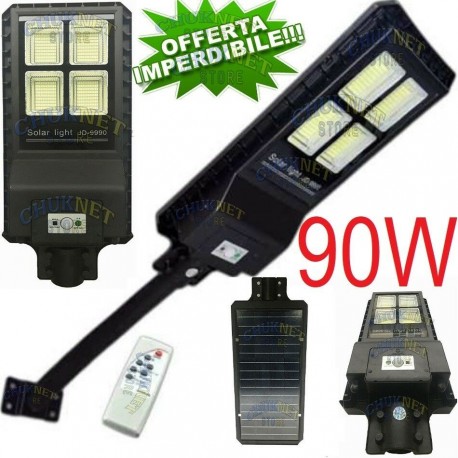 FARO FARETTO FOTOVOLTAICO PANNELLO SOLARE 42 LED 20W SENSORE