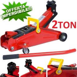 CRIC SOLLEVATORE IDRAULICO PER AUTO 2 TON A CARRELLO OXFORD VALIGIA CRICK