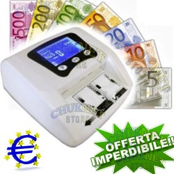 RILEVA CONTA EURO SOLDI FALSE MINI RILEVATORE MONEY DETECTOR VERIFICA BANCONOTE