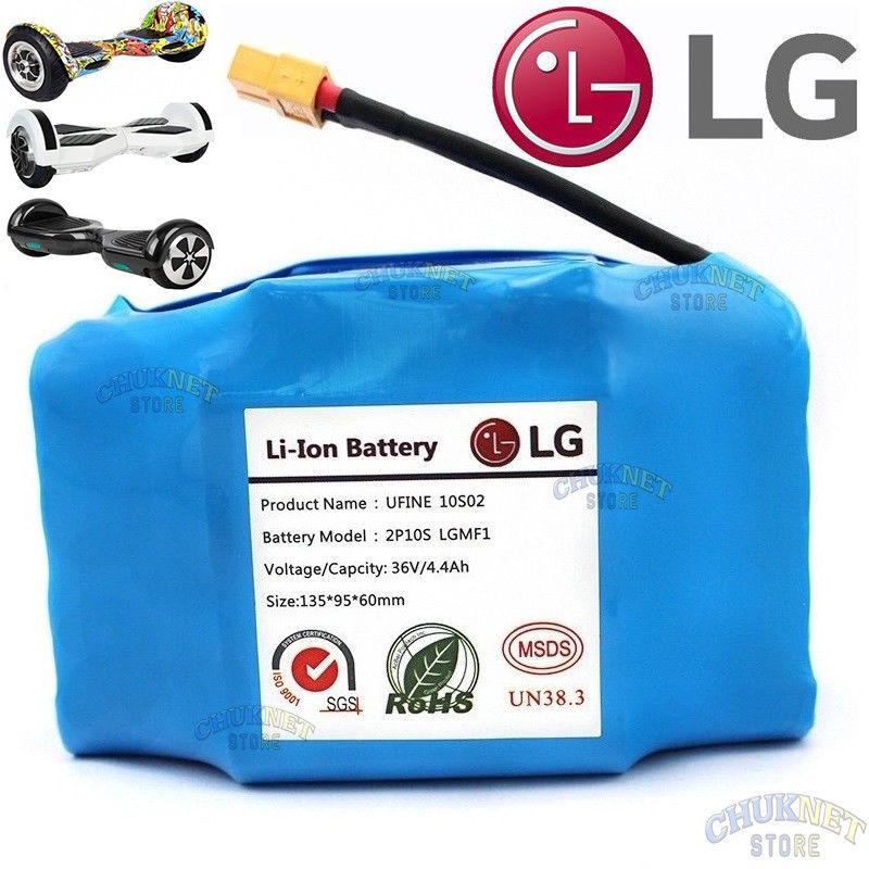 BATTERIA LG RICAMBIO HOVERBOARD MONOPATTINO SCOOTER 36V 4 4Ah