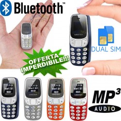 TELEFONO DUAL SIM BLUETOOTH GSM CELLULARE SMARTPHONE MINI LETTORE MP3 TASCABILE