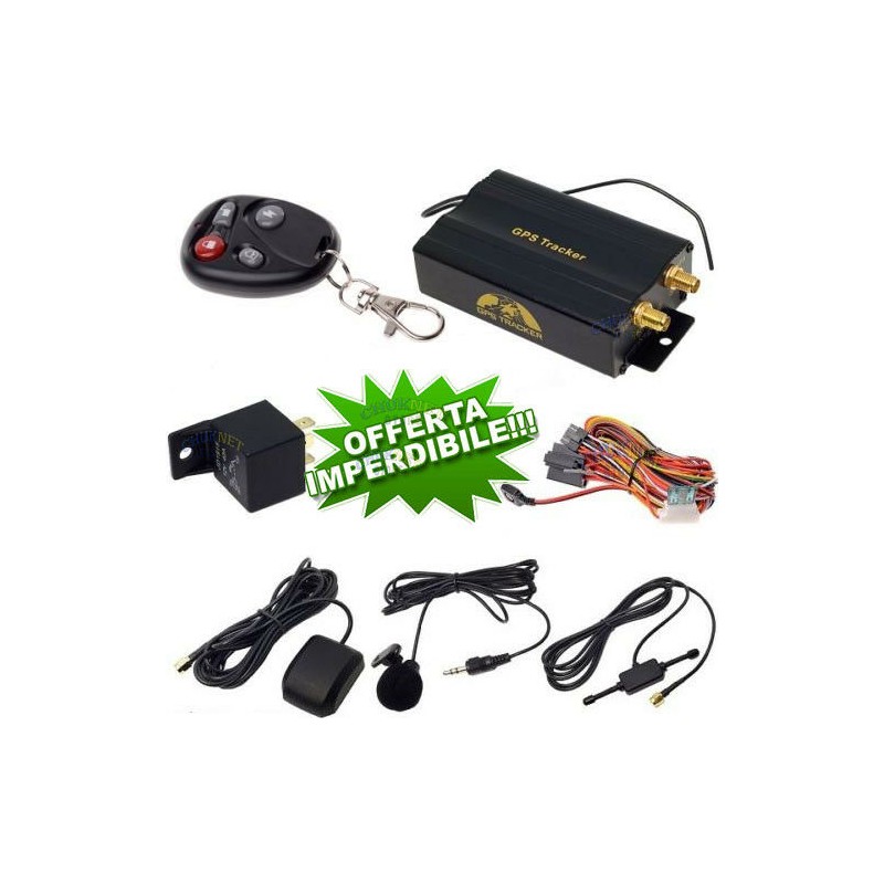 GPS TRACKER LOCALIZZATORE Satellitare Gsm Spia Antifurto Auto