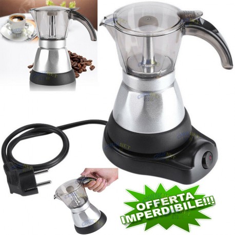 MACCHINA CAFFE' CAFFETTIERA ELETTRICA MOKA ESPRESSO CORDLESS