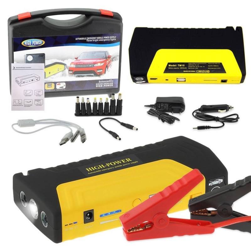 AVVIATORE BATTERIA AUTO DI EMERGENZA CAR JUMP CARICABATTERIE 12V