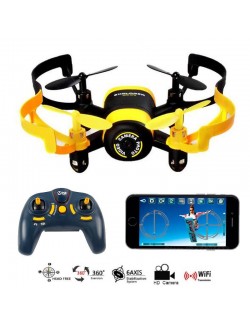 DRONE QUADRICOTTERO CON TELECAMENA MINI UFO FPV WIFI JXD 512W RITORNO AUTOMATICO