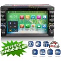 AUTORADIO STEREO 6.2 GPS NAVIGATORE DVR CD DVD 2DIN MAPPE SD USB HD BLUETOOTH AUTO WIFI