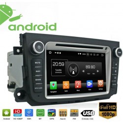 STEREO AUTO ANDROID SMART 451 DAL 2012 AL 2015 2 DIN AUTORADIO GPS WIFI NAVIGATORE DVD