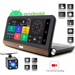 MONITOR ANDROID WIFI DVR 7" AUTO E CAMION NAVIGATORE GPS FRONTE RETROCAMERA BLUETOOTH