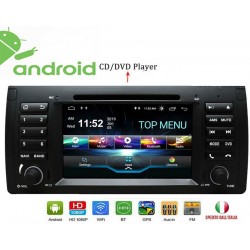 STEREO AUTO ANDROID WIFI NAVIGATORE GPS USB CD DVD BMW E39 DA 1996 A 2003 E53 DA 2000 A 2007 2DIN AUTORADIO