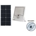 FARO FARETTO 150W LED TELECAMERA INTEGRATA WIFI PANNELLO ENERGIA SOLARE FOTOVOLTAICO CREPUSCOLARE BATTERIA