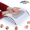 ASPIRATORE PROFESSIONALE 3 VENTOLE PER UNGHIE CON CUSCINO MORBIDO LIMATURA ESTETICA ESTETISTA MANI UNGHIA
