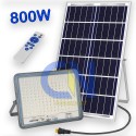 FARO FARETTO 800W LED PANNELLO ENERGIA SOLARE FOTOVOLTAICO CREPUSCOLARE BATTERIA