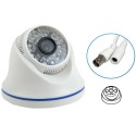 TELECAMERA VIDEOSORVEGLIANZA CAMERA DOME 48 LED IR 3.6MM 1000 TVL