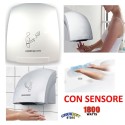 ASCIUGAMANI AUTOMATICO ELETTRICO AD ARIA CALDA FOTOCELLULA PARETE MURO PER HOTEL 1800W
