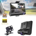 KIT DVR AUTO 3 TELECAMERE VIDEOREGISTRATORE CAMERA FULL HD 1080P MONITOR 4" VIDEO CAMPER